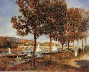 Pierre Renoir The Bridge at Argenteuil in Autunn oil on canvas